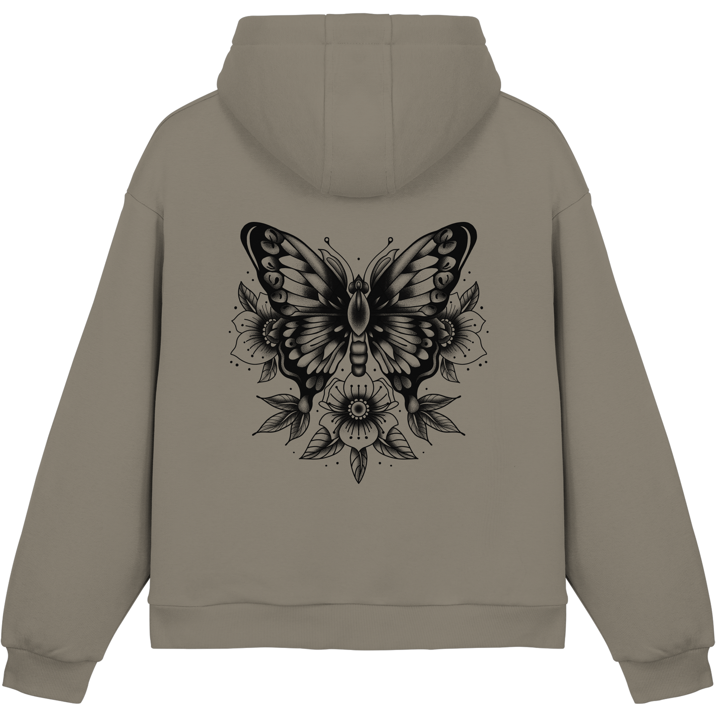NoirBloom - Fluffy Boxcut Hoodie