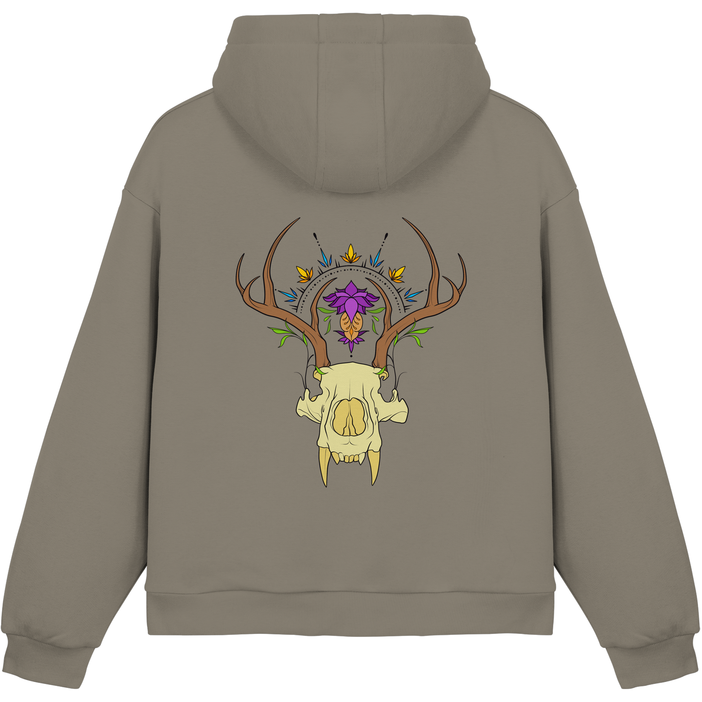 BohoAntlers - Fluffy Boxcut Hoodie