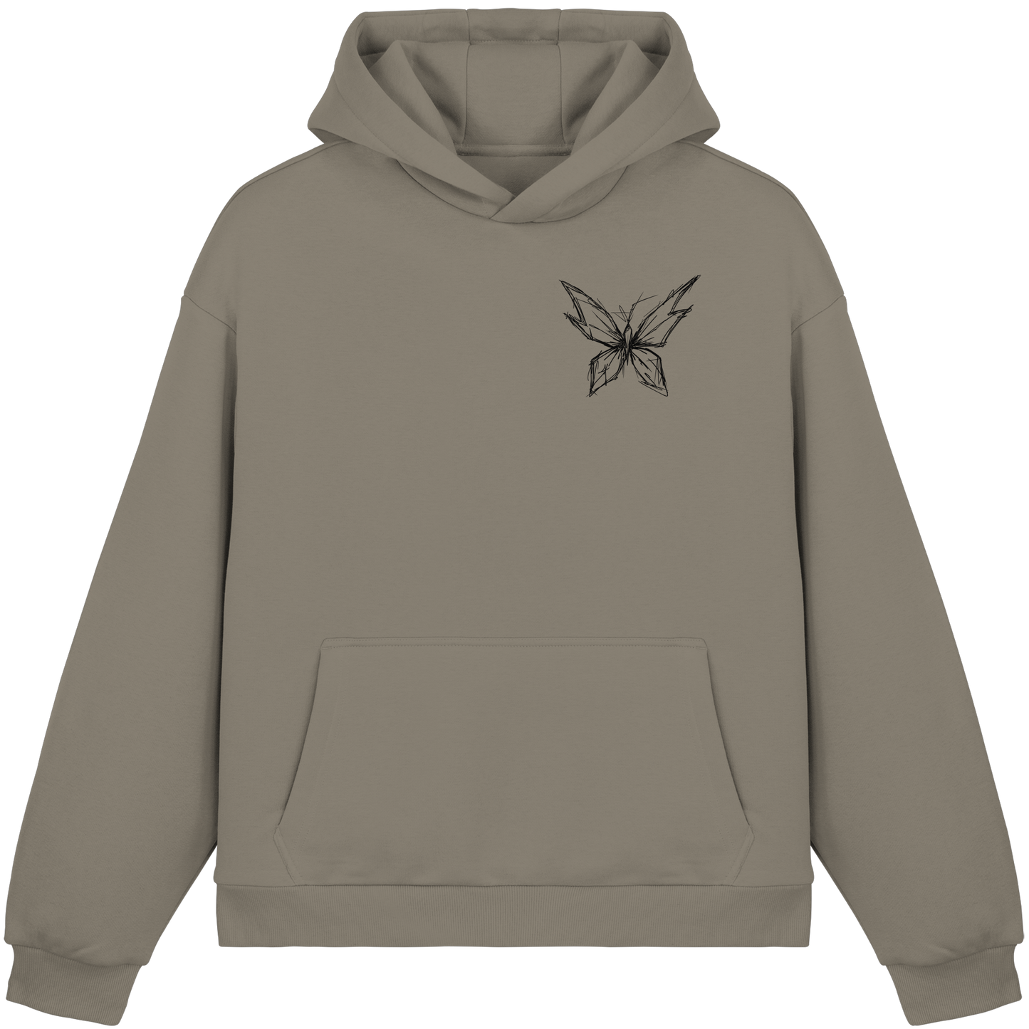 ButterflyLine - Fluffy Boxcut Hoodie