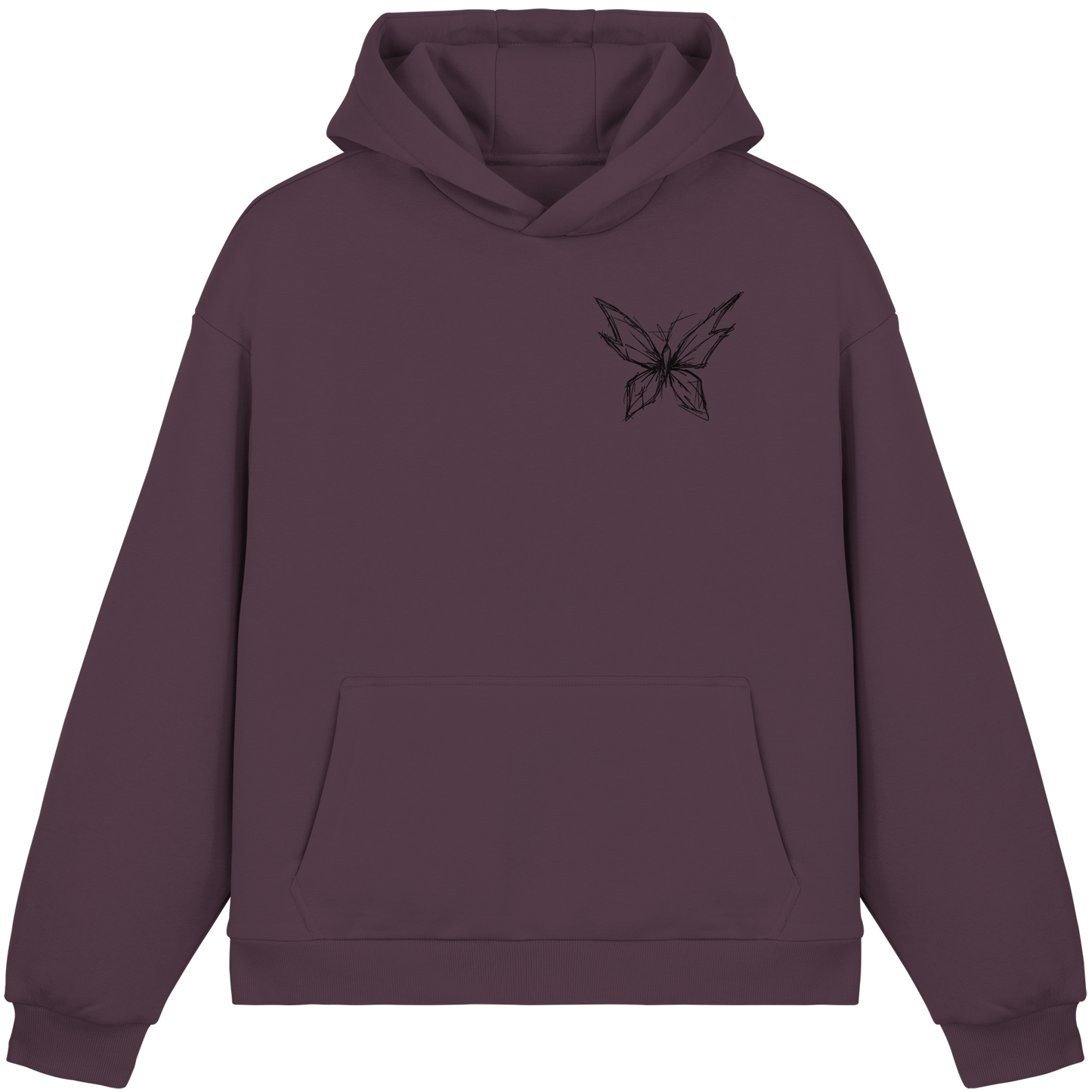 ButterflyLine - Fluffy Boxcut Hoodie