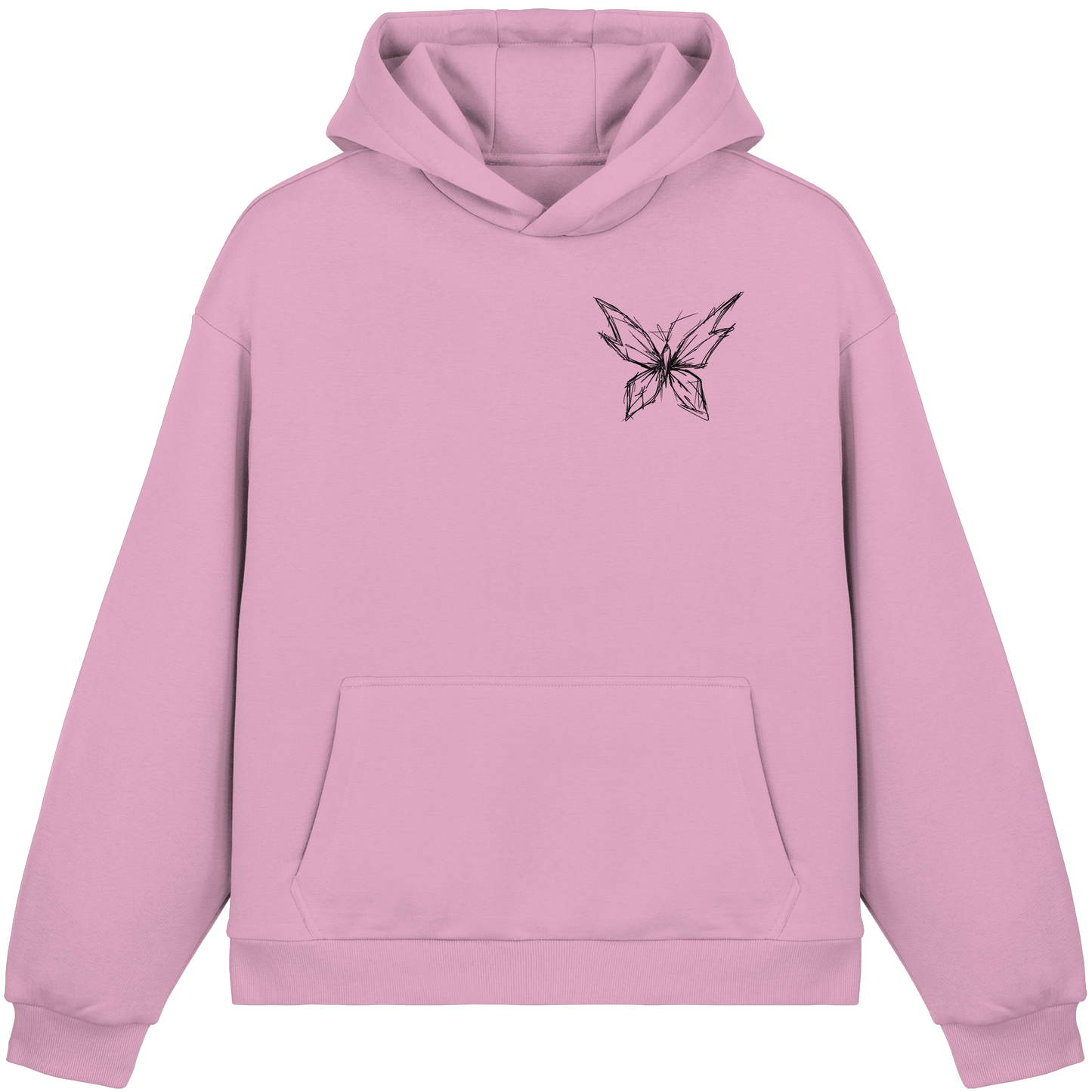 ButterflyLine - Fluffy Boxcut Hoodie