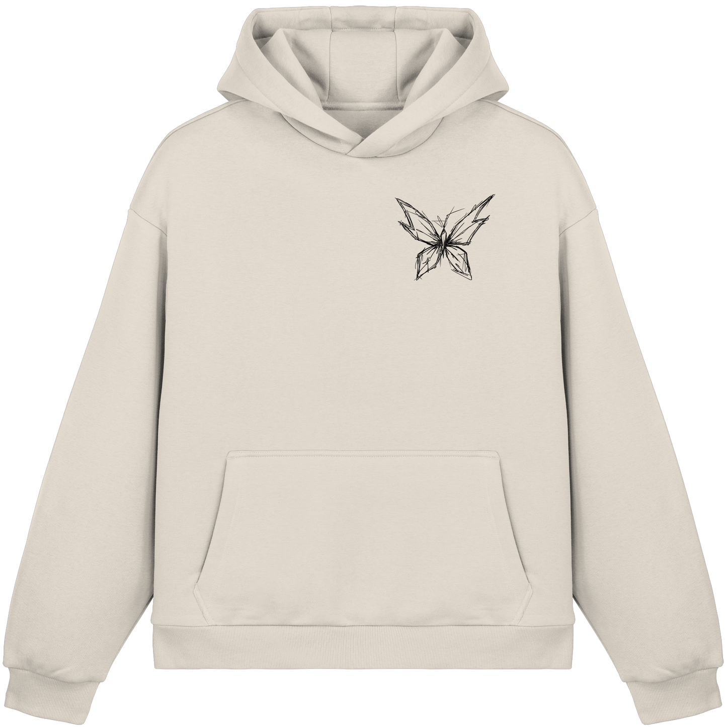 ButterflyLine - Fluffy Boxcut Hoodie